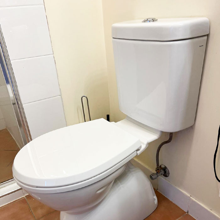 New toilet installation