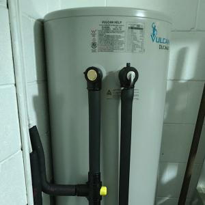 Customer's Vulcan hot water system Rhys installed